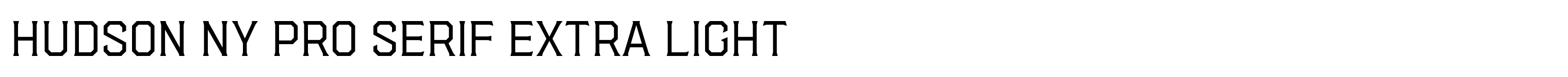 Hudson NY Pro Serif Extra Light